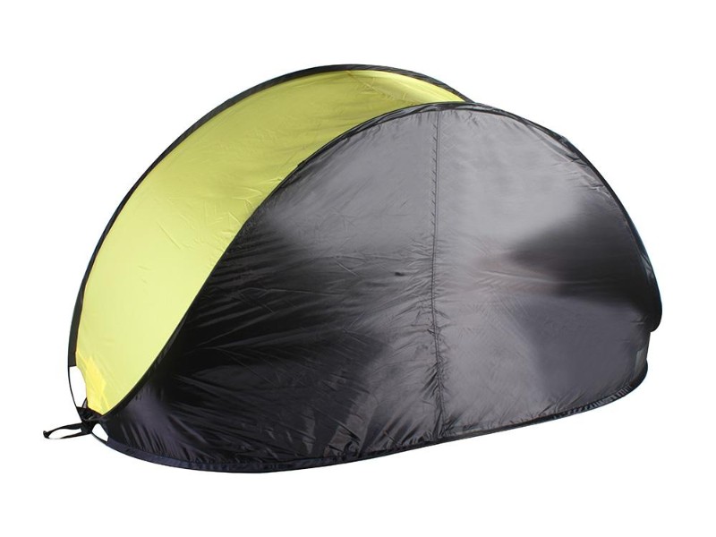 Pop Up Outdoor Camping Beach Tent - Black & Yellow