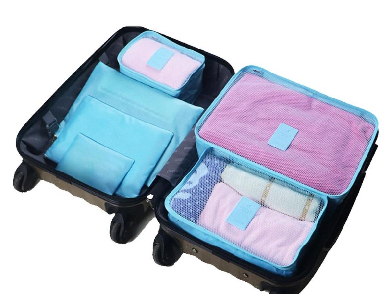 6PCS Waterproof Travel Clothes Storage Bags