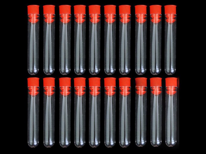 Transparent Plastic Test Tubes - 20pcs