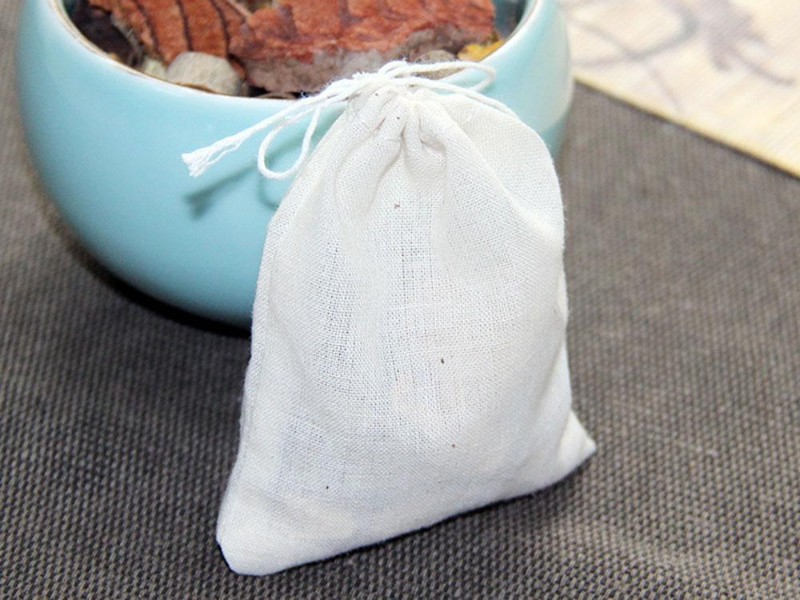 10pcs Cotton Muslin Drawstring Bags