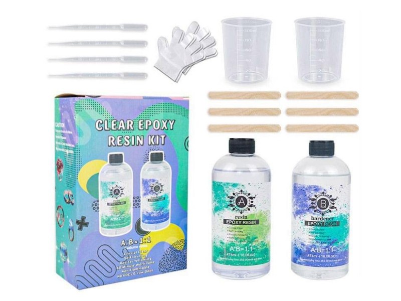 1:1 Epoxy Resin Kit 1KG for Art & Jewellery Making
