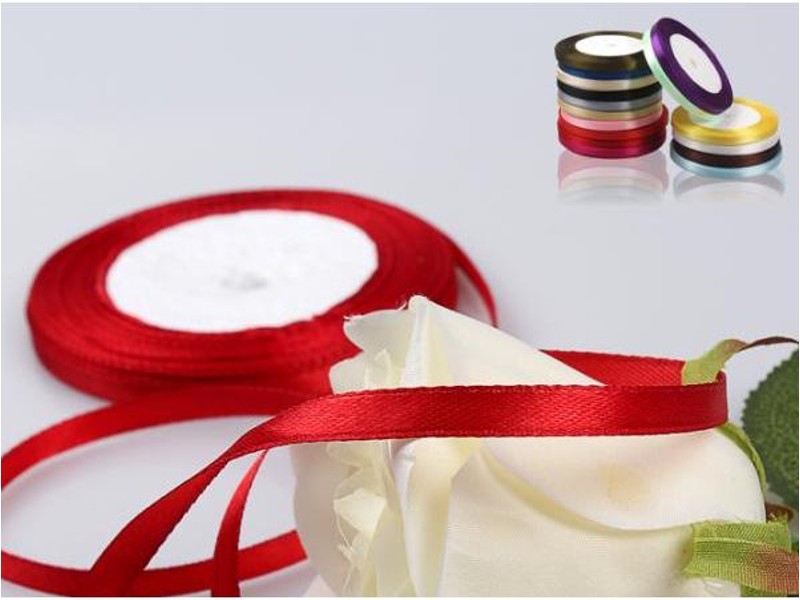 Satin Ribbon,Wine Red 12mm(W) X 22.5m(L)