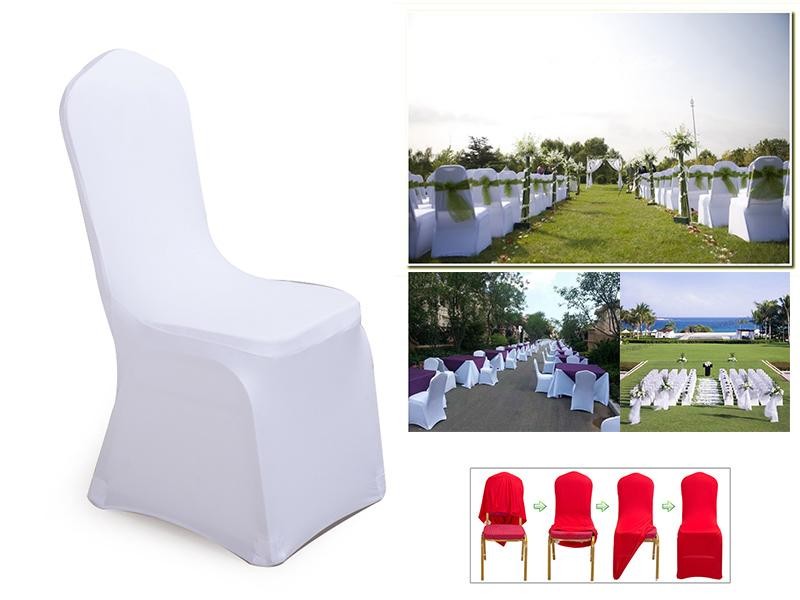 Chair Covers Wedding Banquet Event - White 2pcs