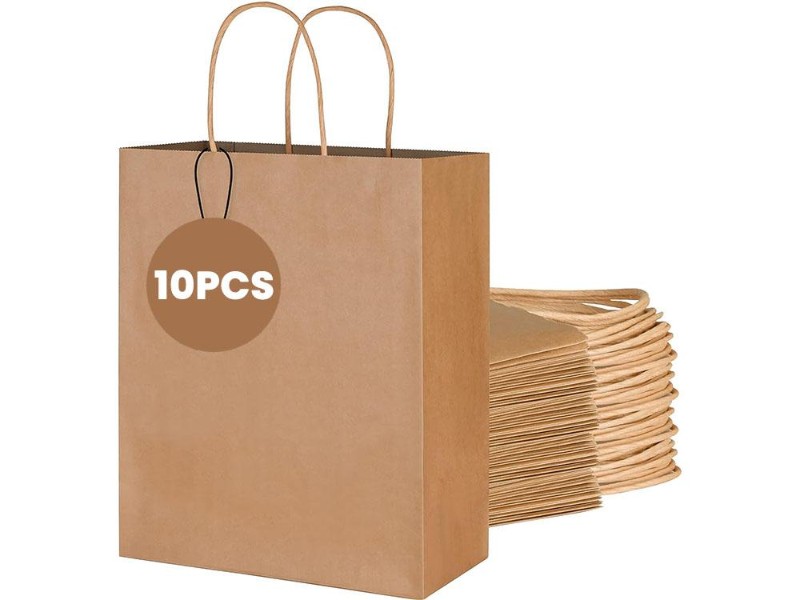 Paper Bags Brown Gift Bags 10PCs Large