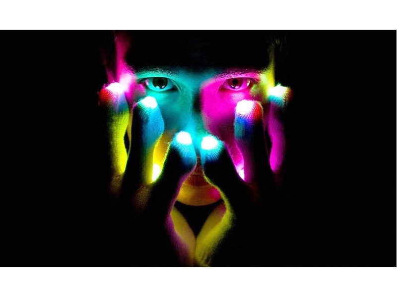 LED Light Up Flashing Gloves