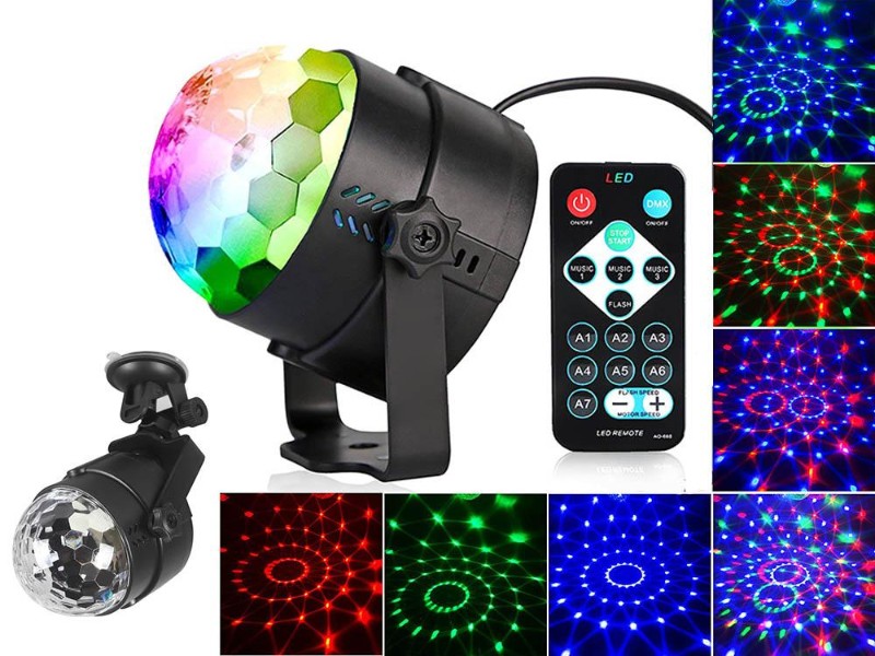 Disco Ball Lights Sound Activated Colorful LED Party Light