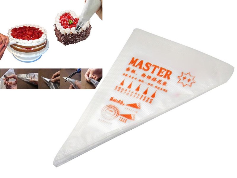 100pc Disposable Icing & Piping Bags for Baking