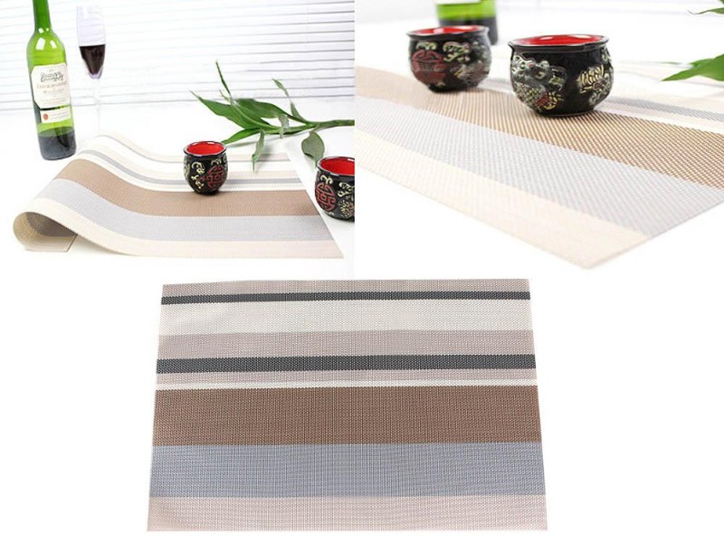 Washable Placemats Woven Table Mats Kitchen Mat 4pcs