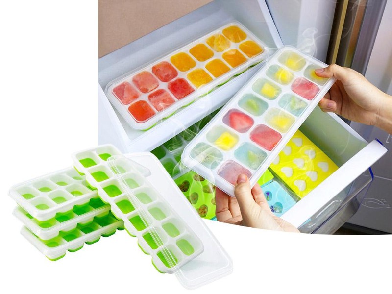 4 Packs Ice Cube Trays