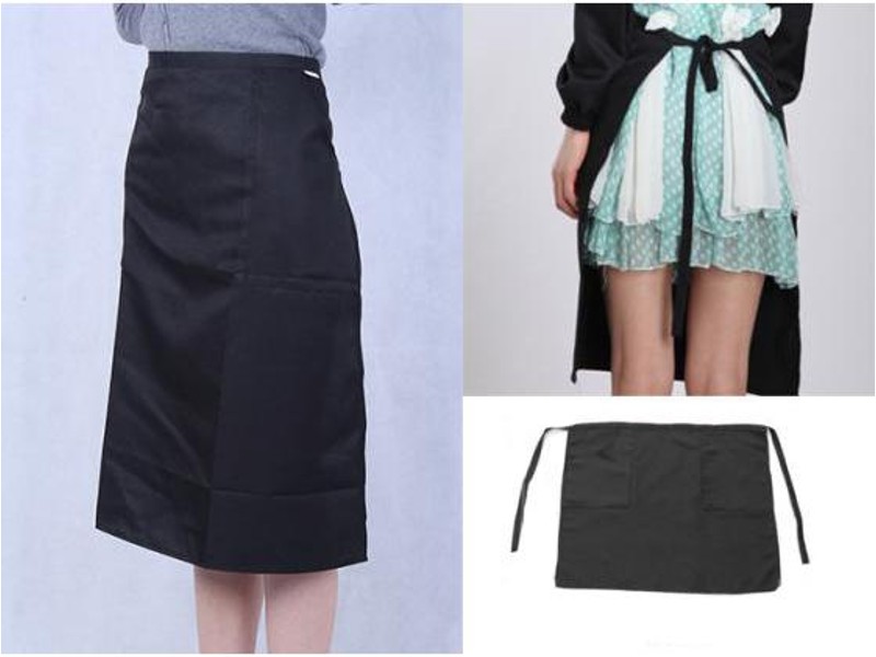 Waist Half Apron With Pocket Kitchen Restaurant