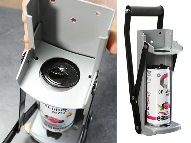 Wall-Mounted Can Crusher for 12oz & 16oz Cans