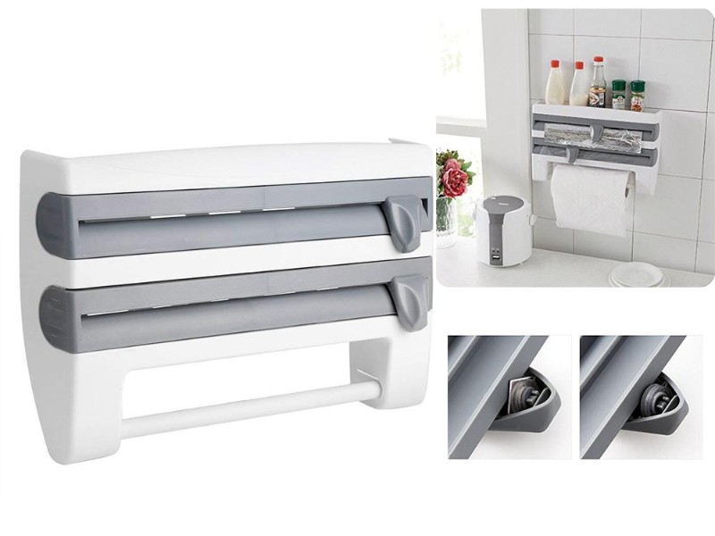 3 in 1 Wall-Mounted Paper Towel Holder