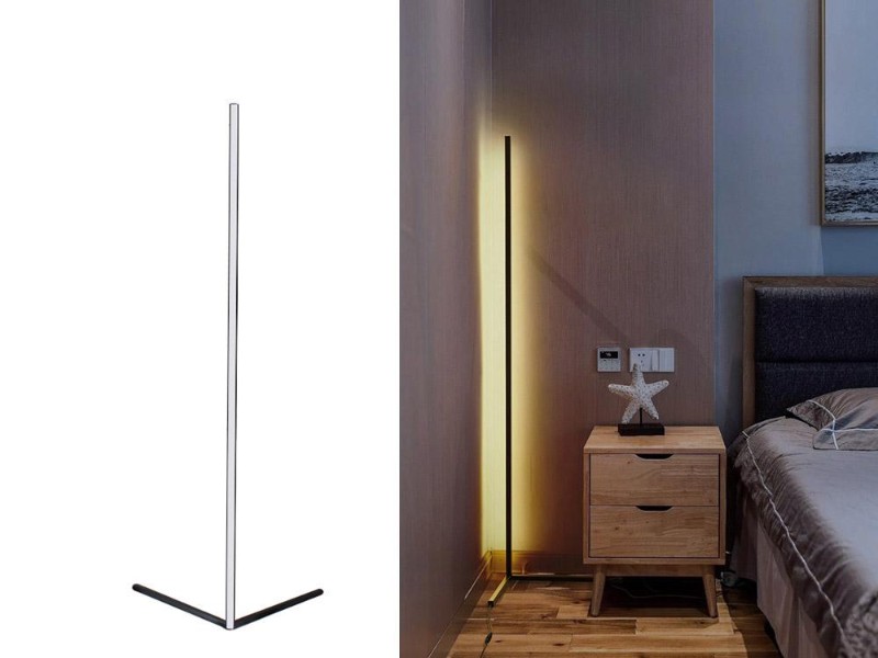 Modern LED Corner Floor Lamp 142cm - Warm White & Dimmable