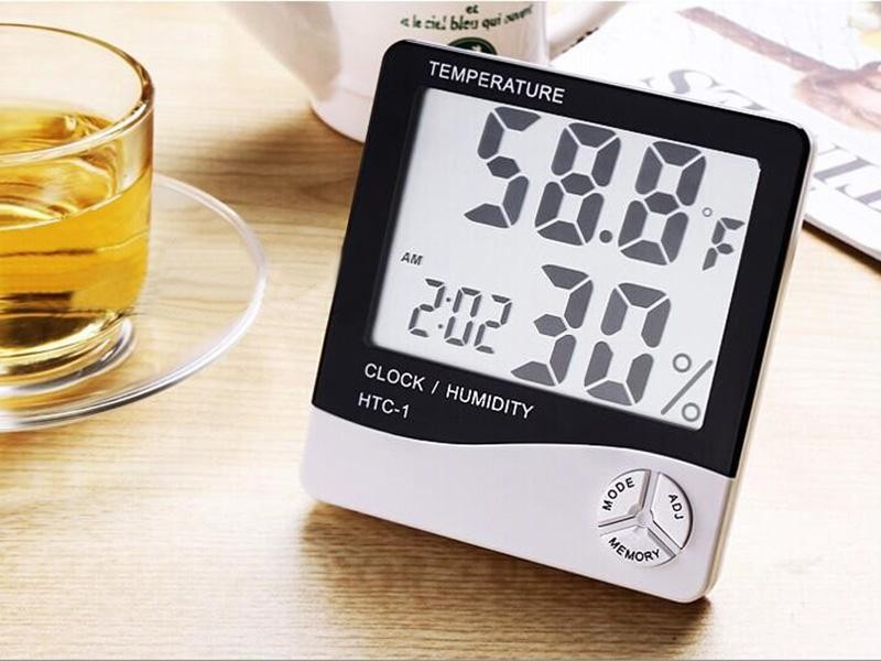 Thermometer Hygrometer Digital All-in-One Clock