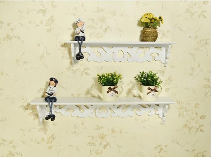 Wall Decor Floating Wall Shelves x 2 (White)