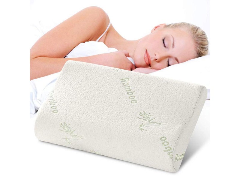 Bamboo Fiber Neck Pillow Slow Rebound Memory Foam