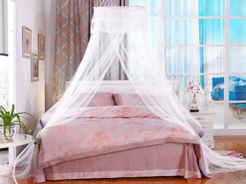 Elegant Dome White Mosquito/ Fly Net for 1m-1.8m Beds