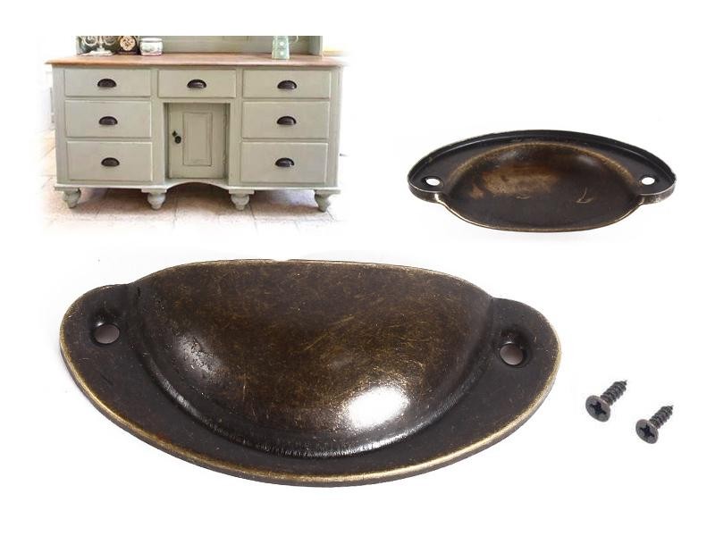 Antique Style Bronze Rustic Medicine Handles 64mm