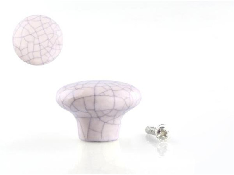 Ivory Ceramic Round  Knob