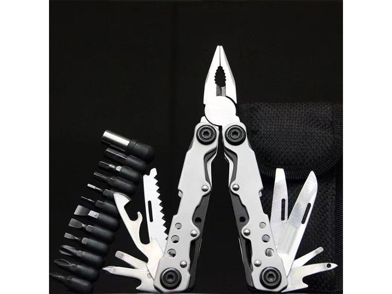 Multitool Pliers, Stainless Steel 12-in-1 Camping & Survival