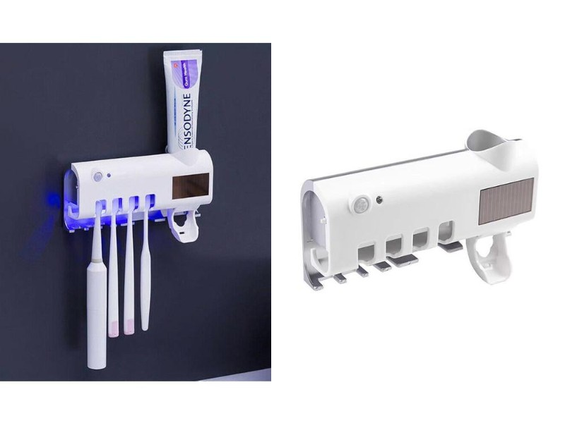 UV Toothbrush Holder Sterilizer Automatic Toothpaste Dispenser