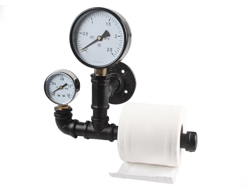 Industrial Pipe Shaped Toilet Tissue Roll Holder