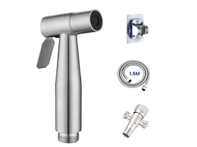 Handheld Stainless Steel Bidet Sprayer with Hose