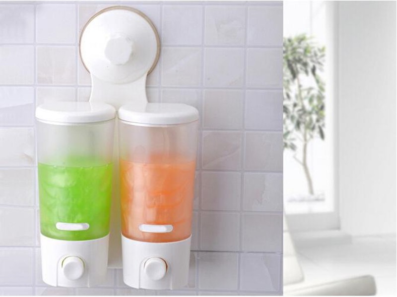 Suction Soap Dispenser Wall Mount 2 Heads