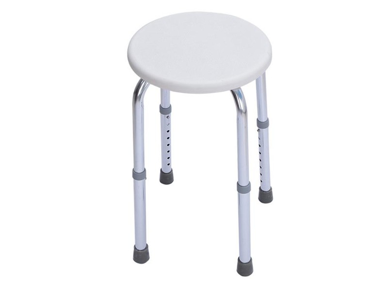 Adjustable Round Shower Stool for Seniors & Disabled