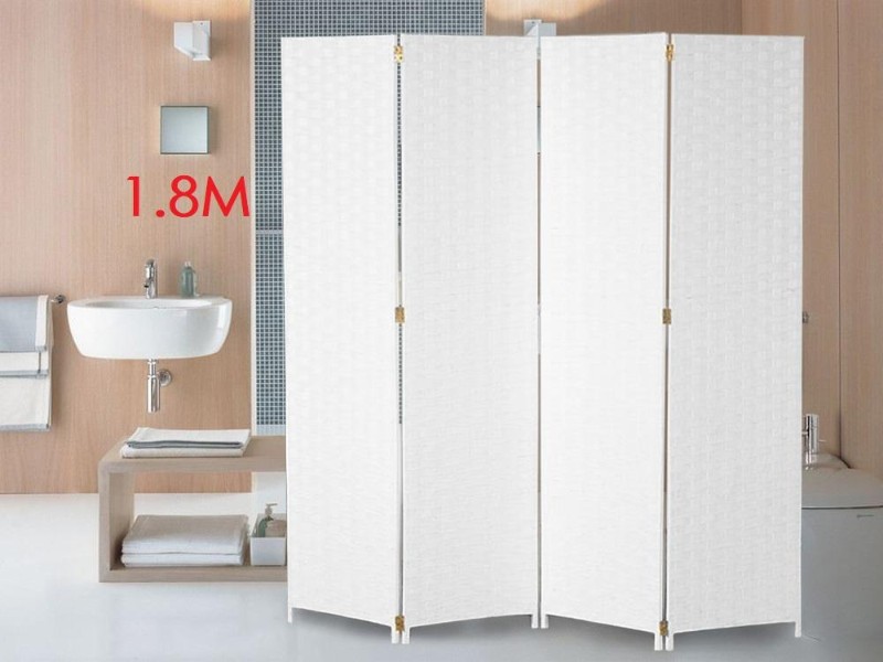 Woven Design Folding Screen Privacy Room Divider 1.8M