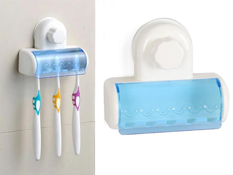 Suction Toothbrush Holder for 5 Toothbrushes