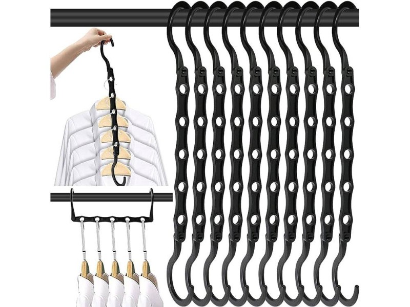 10Pack Magic Colth Hanger Space Saving Hangers Closet Organizer