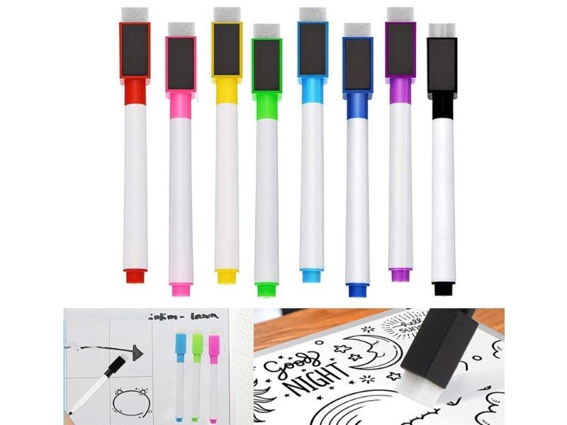 8x Magnetic Whiteboard Pens NZ - Dry Erase Markers