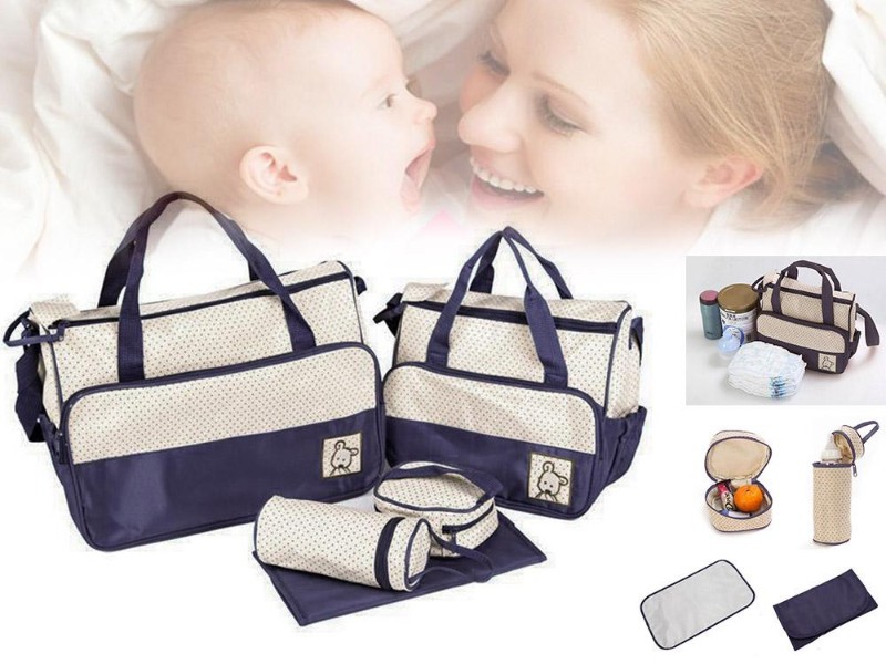 5pcs Microfiber Waterproof Cloth Nappy Bags