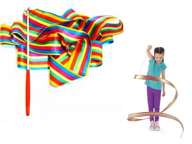 Rhythmic Gym Dance Ribbon, 4M Multicolour Streamer & Stick