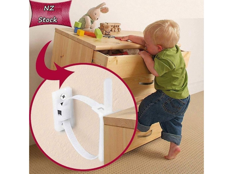Furniture Anchors Anti-tip Wall Strap for Baby Security 2PCS