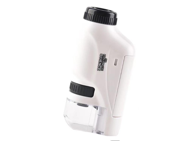 Kids 60-120x Pocket Microscope with LED Light - Portable