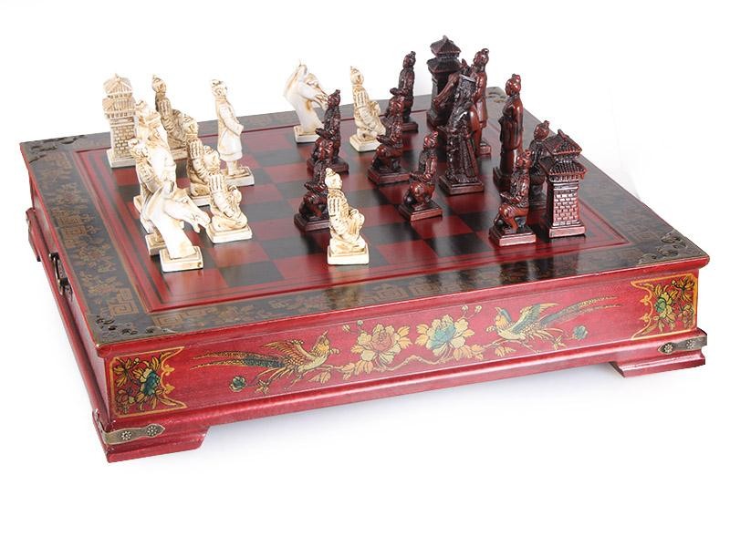 Vintage Style Chess Set Qin Terracotta