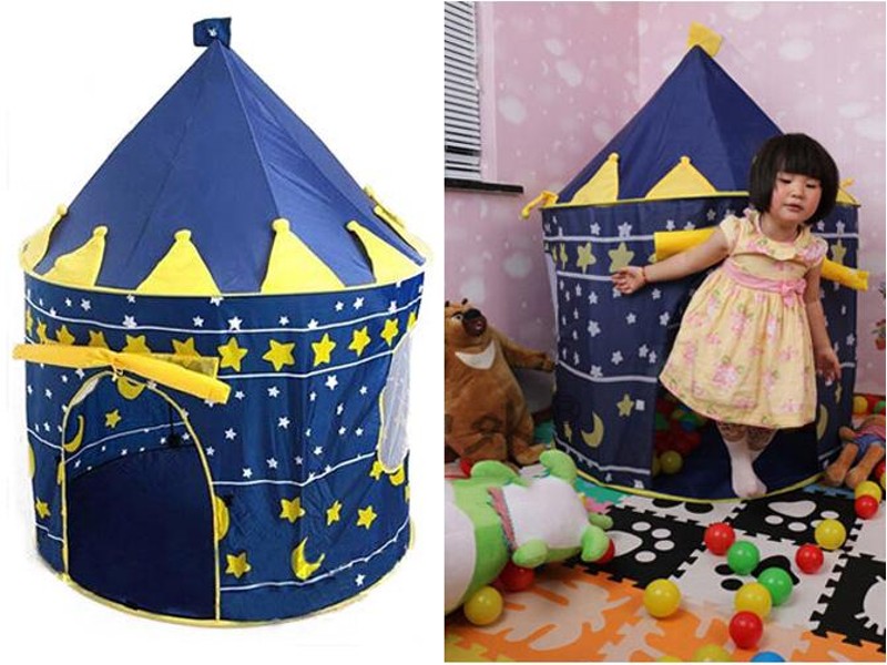 Kids Play Tent Princess Castle Blue