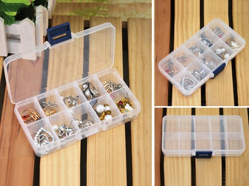 Adjustable 10-Gird Organiser Storage Box