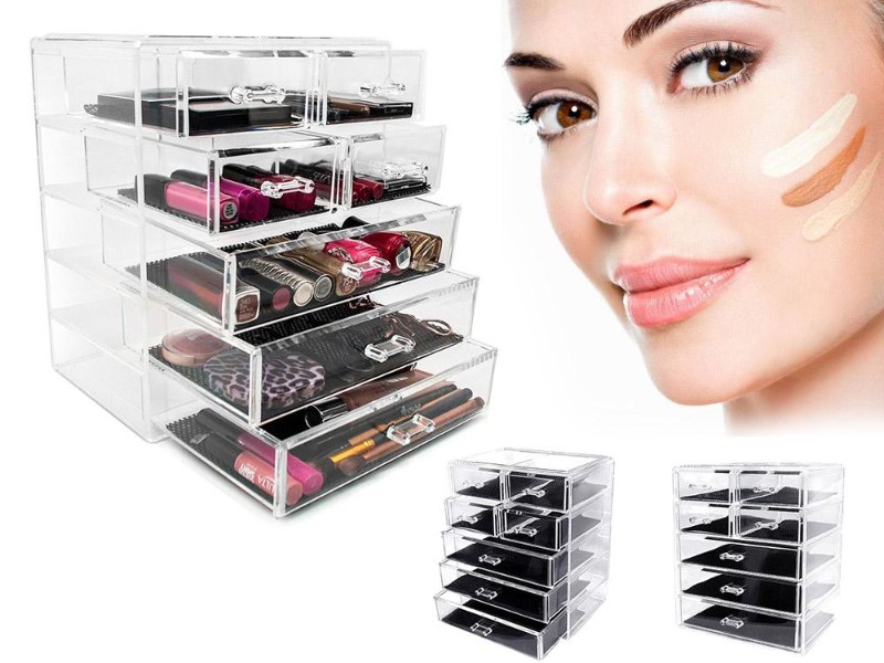 7 Drawers Transparent Makeup Storage Box