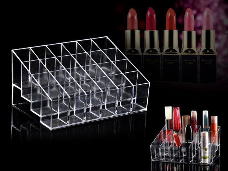 24-Slot Lipstick Organizer Stand