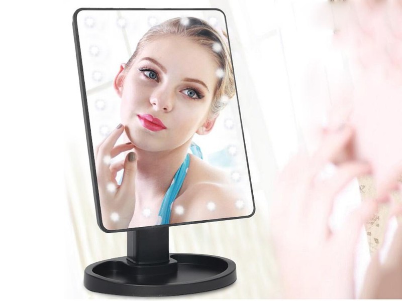 22 LED Touch Screen 10x Magnification Spot Makeup Mirror