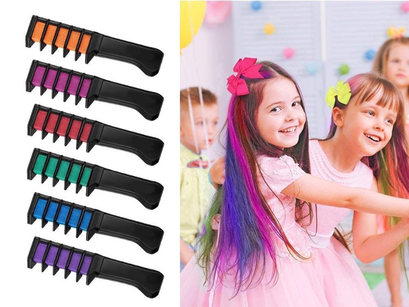Hair Chalks Color Dye Comb-6pcs
