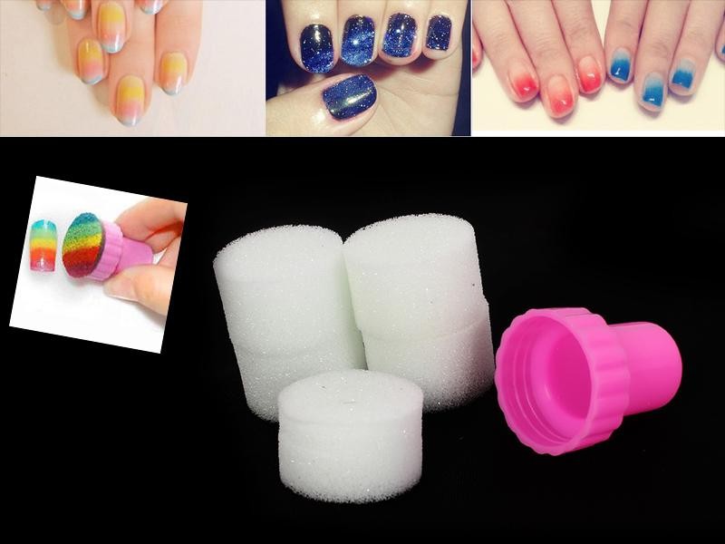 1x Nail Art Design Stamping & 4x Changeable Sponge