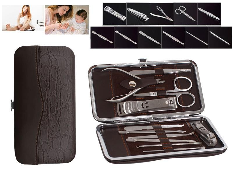 12-in-1 Stainless Steel Manicure & Pedicure Set