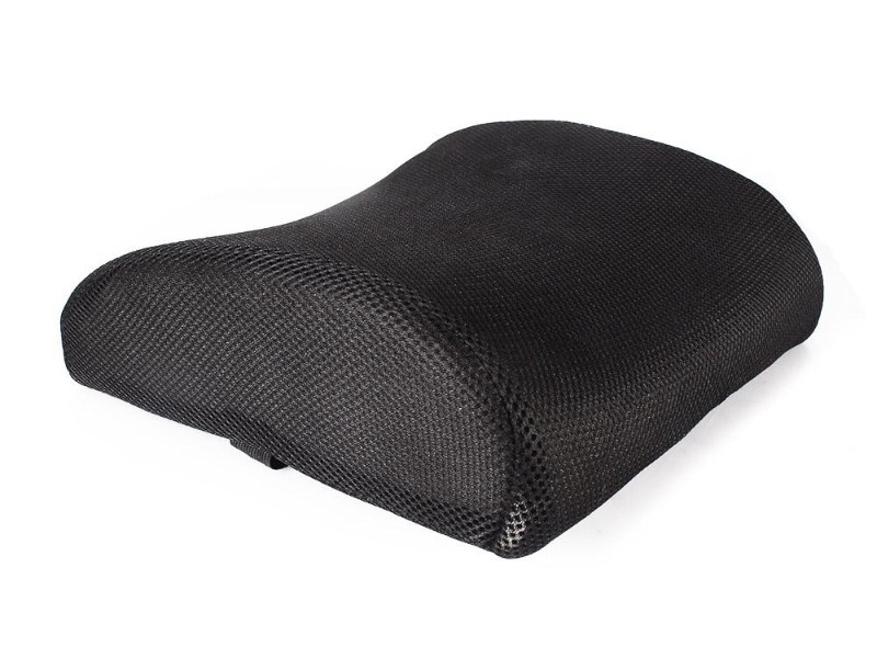 Black Portable Lightweight Memory Foam Lumbar Cushion