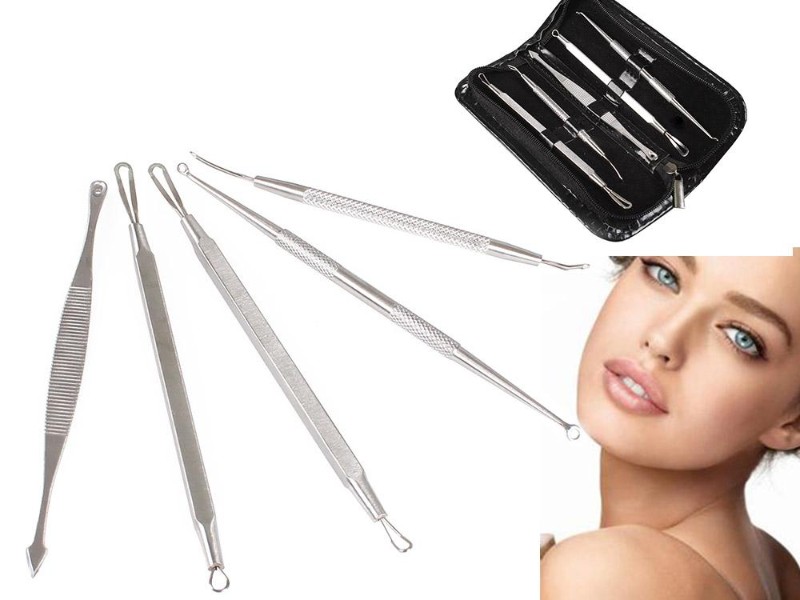 5pcs Remover Cleaner Pin Tool for Pore-clogging Blemishes