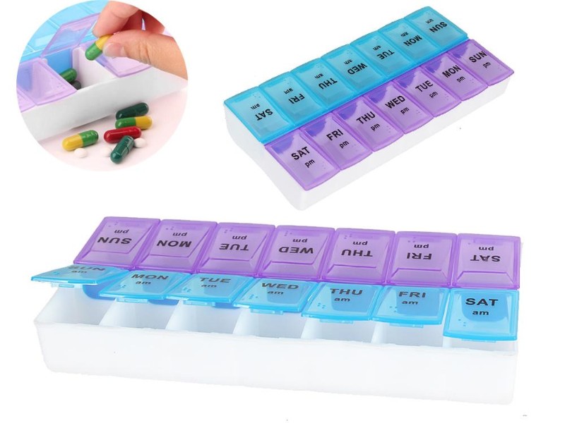 Portable Sturdy Weekly Pill Storage Box