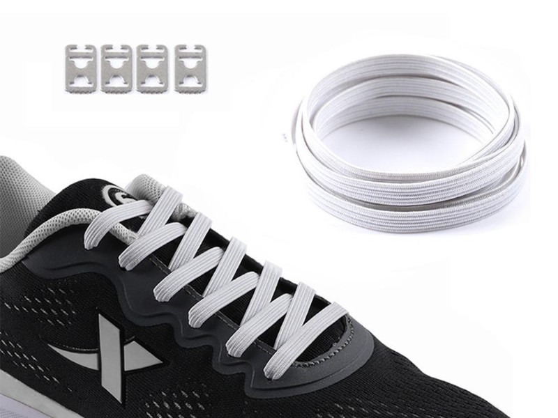 No Tie Replacement Shoelaces - White